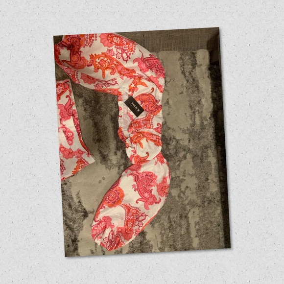 2 piece pink and white matching set